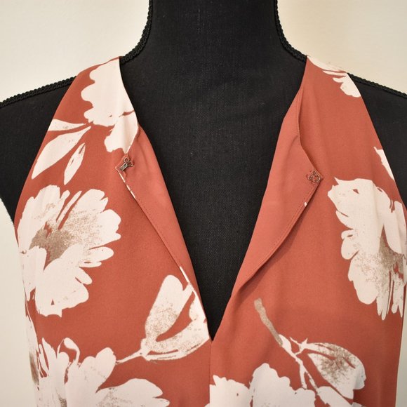 Burnt Coral Blousy Tank - Picture 4 of 6